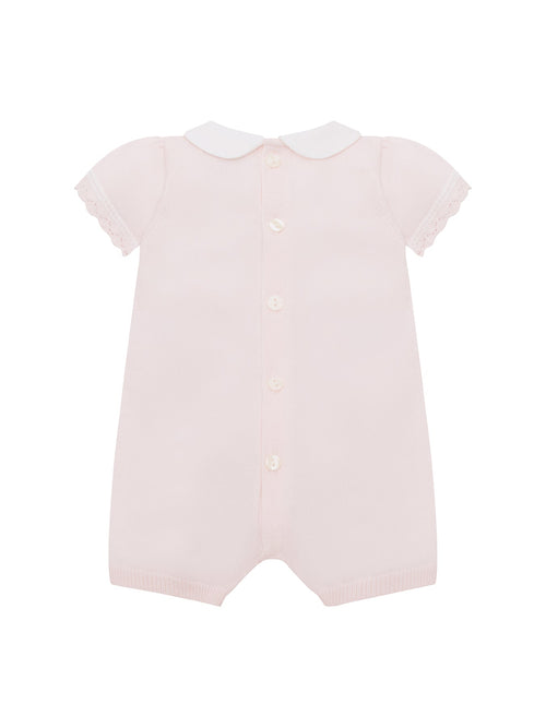 Baby Layla Knitted Romper Pink