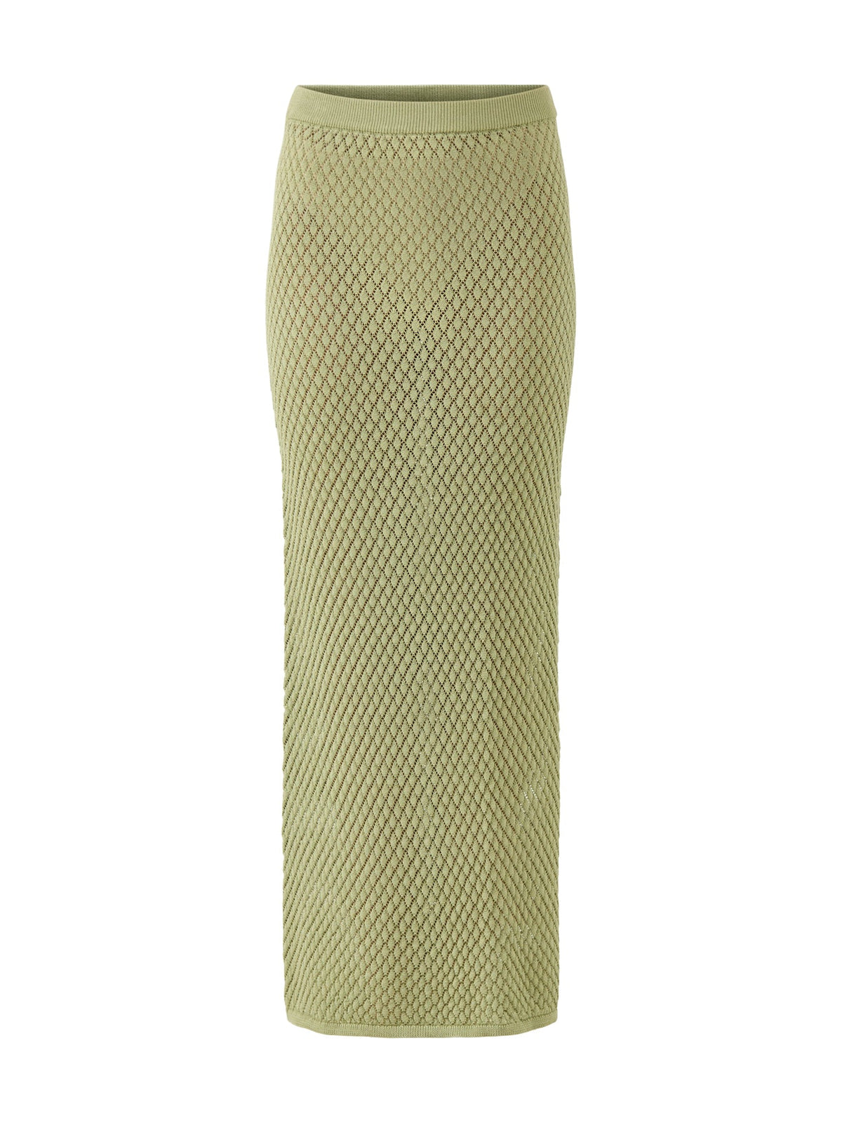 Imani Pointelle Knit Skirt Olive
