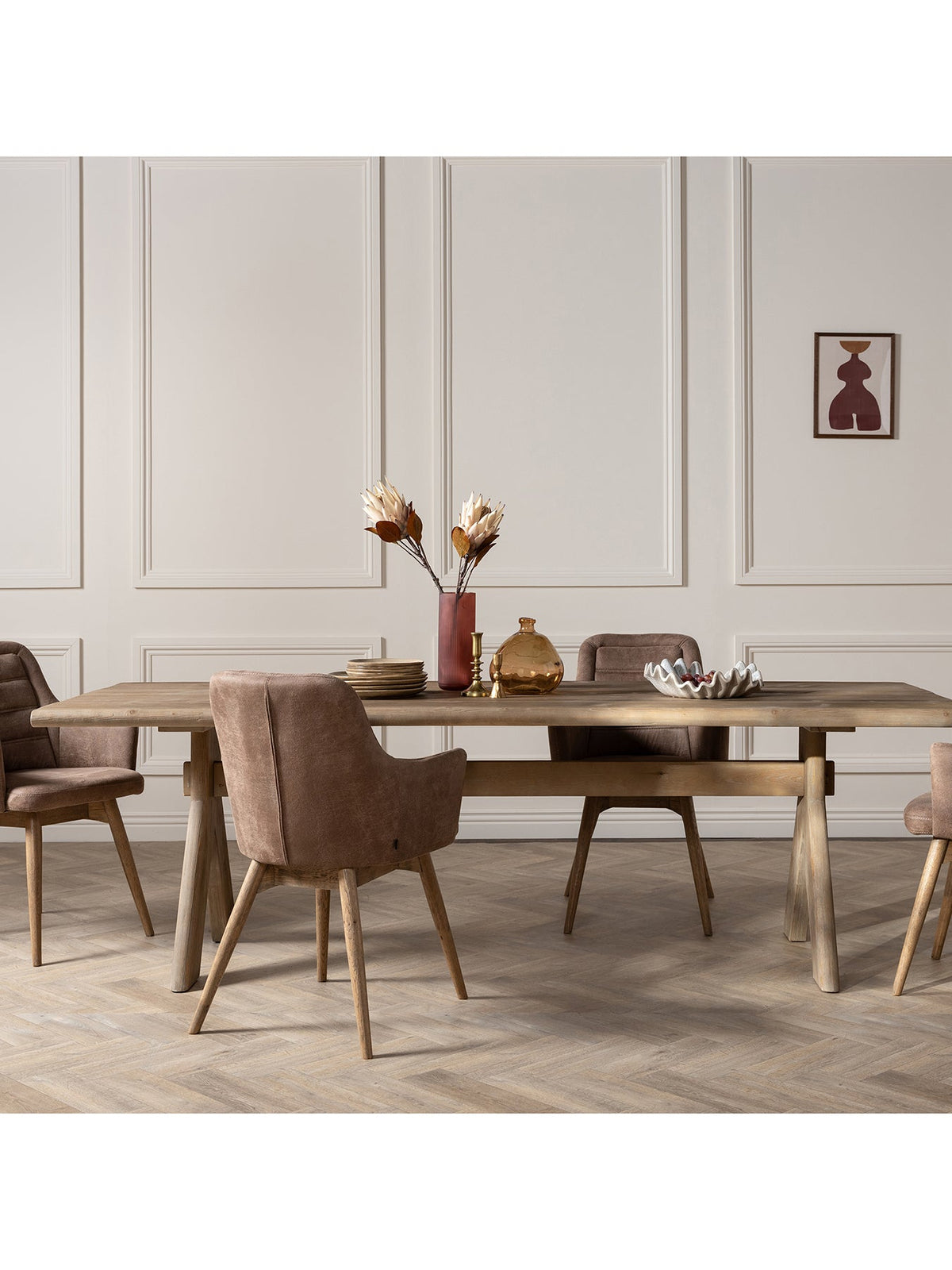 Perran Dining Table Brown