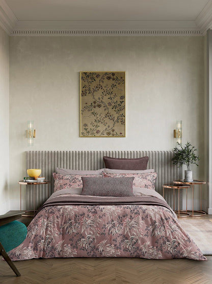 Katara Duvet Cover Set Pink & Grey