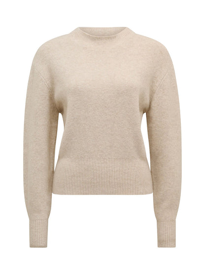 Cora Cinched Hem Knitted Sweater Nude
