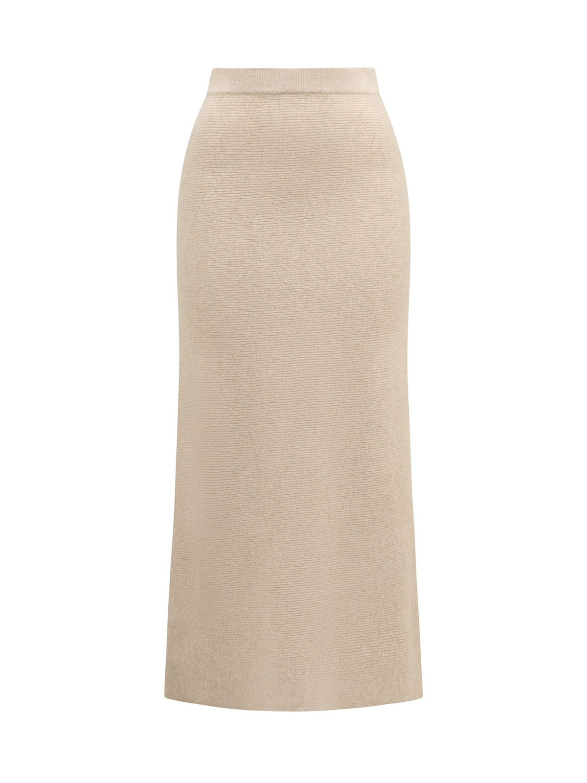 Cora Knitted Midi Skirt Nude