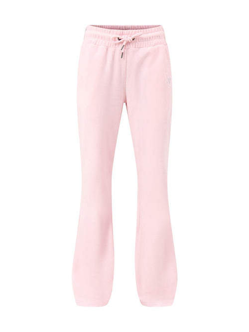 Love and Thorns Diamante Velour Joggers Pink
