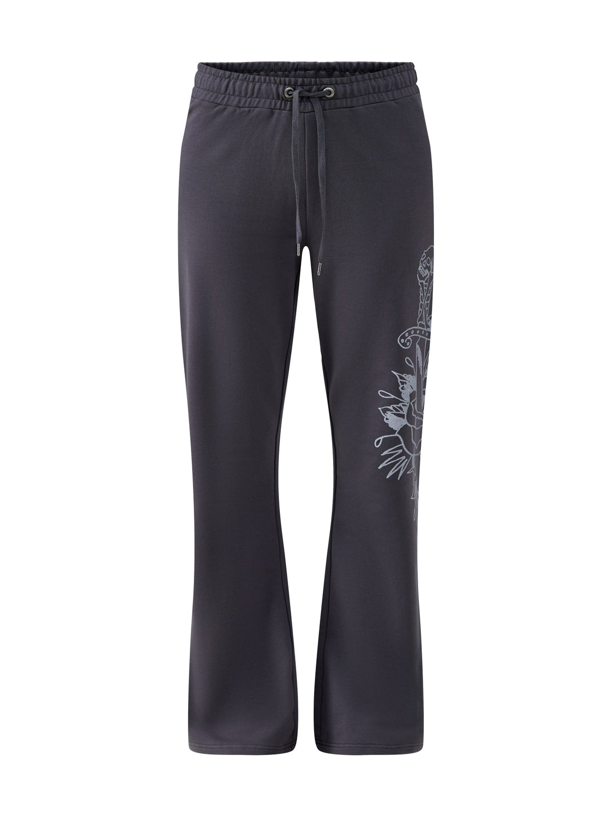 Love Is Mystery Flared Joggers Grey