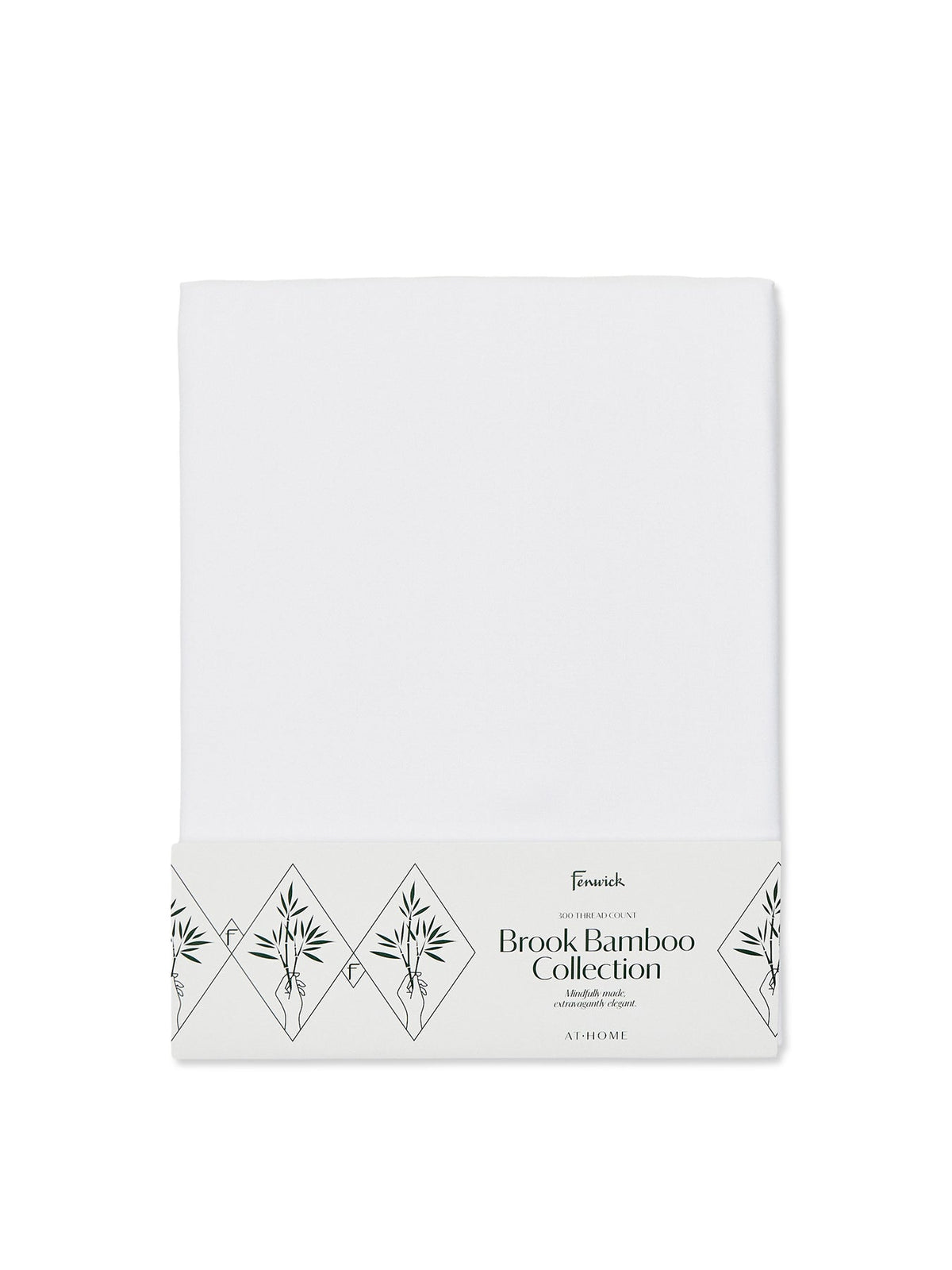 Brook Duvet Cover Double White