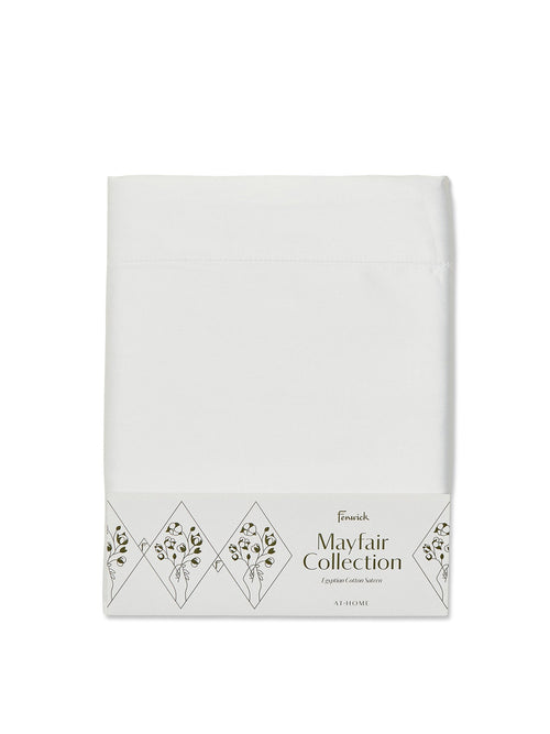 Mayfair Flat Sheet King White