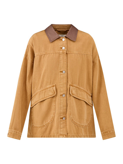 Lemon Denim Jacket Orange
