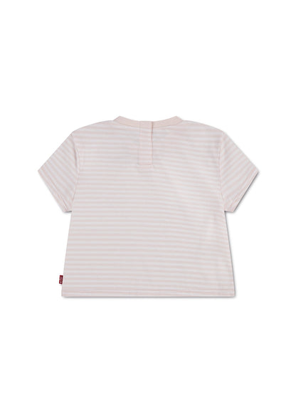 Baby Striped Batwing T-Shirt Pink