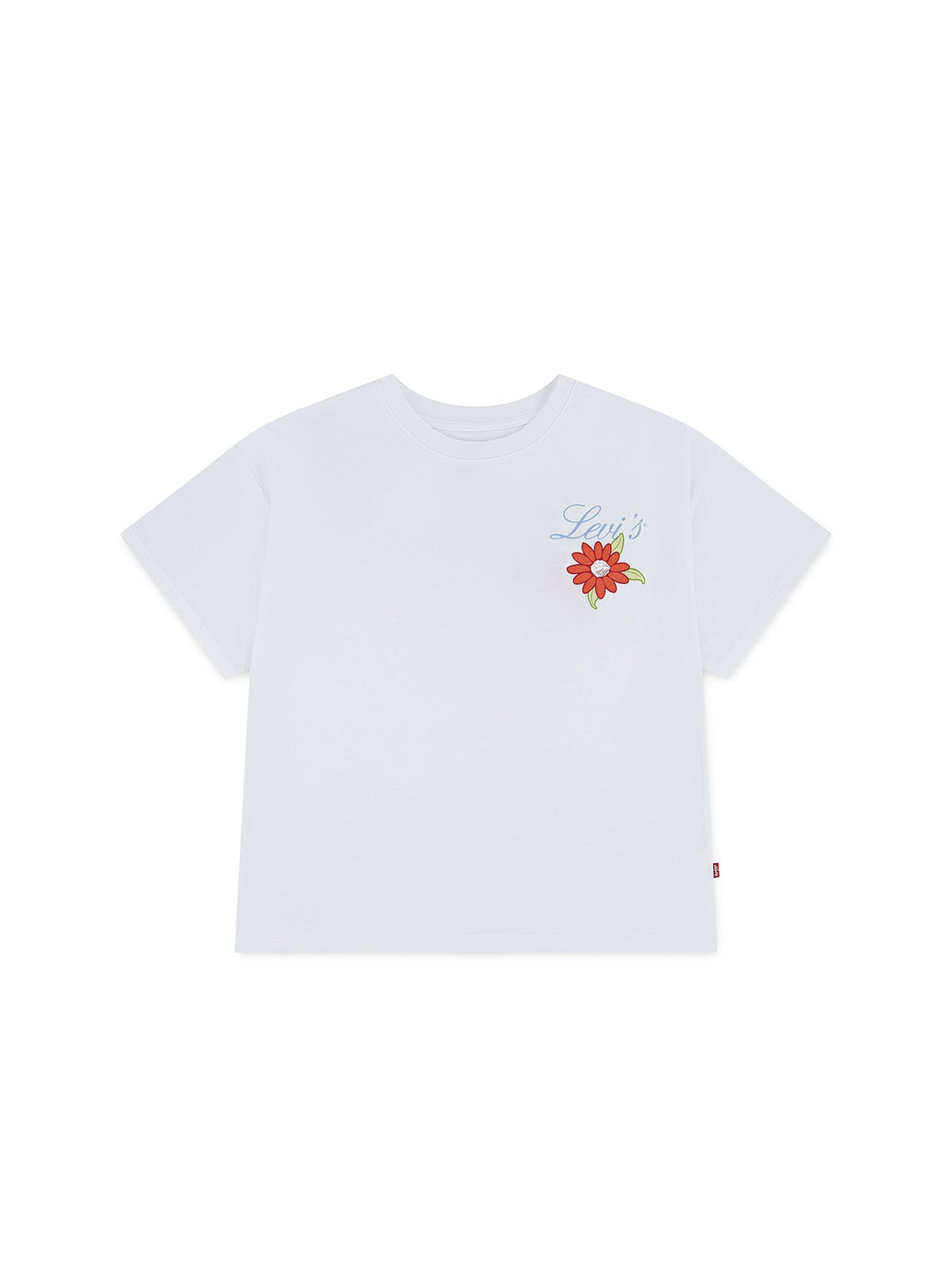 Kids' Floral Oversized T-Shirt White
