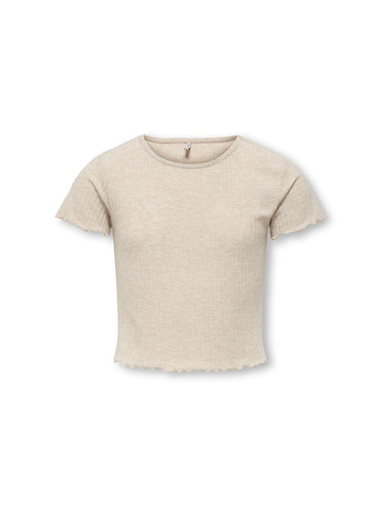 Kids' Knitted Top Ecru
