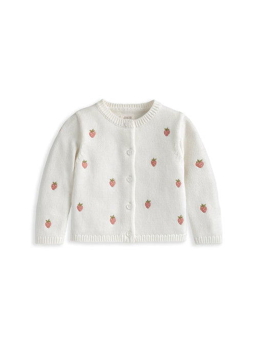 Baby Strawberry Cardigan Pink