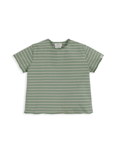 Baby Stripe T-Shirt and Trouser Set Blue