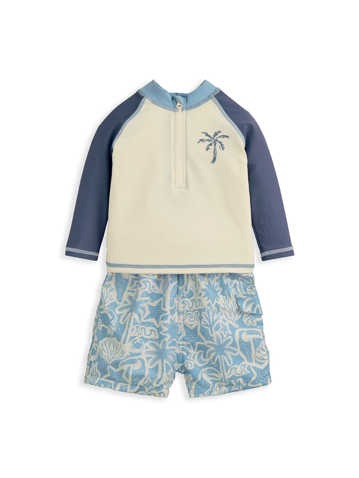 Baby Board Short Two Piece Set Blue