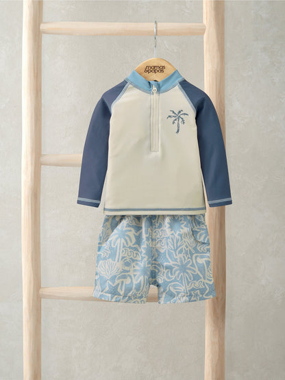 Baby Board Short Two Piece Set Blue