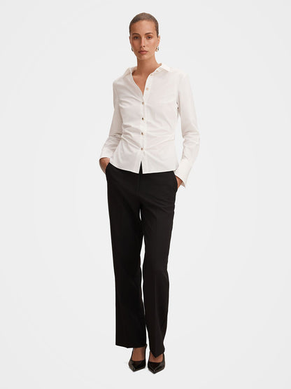 Ange Slim Fitted Shirt Porcelain