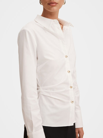 Ange Slim Fitted Shirt Porcelain
