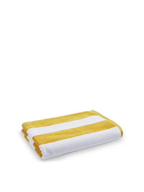 Cabana Stripe Towel Yellow