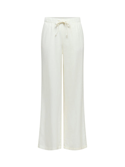 Goa Linen Blend Pull-On Trousers White