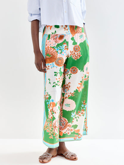 Kitsch Bouquet Wide Leg Trousers Multi