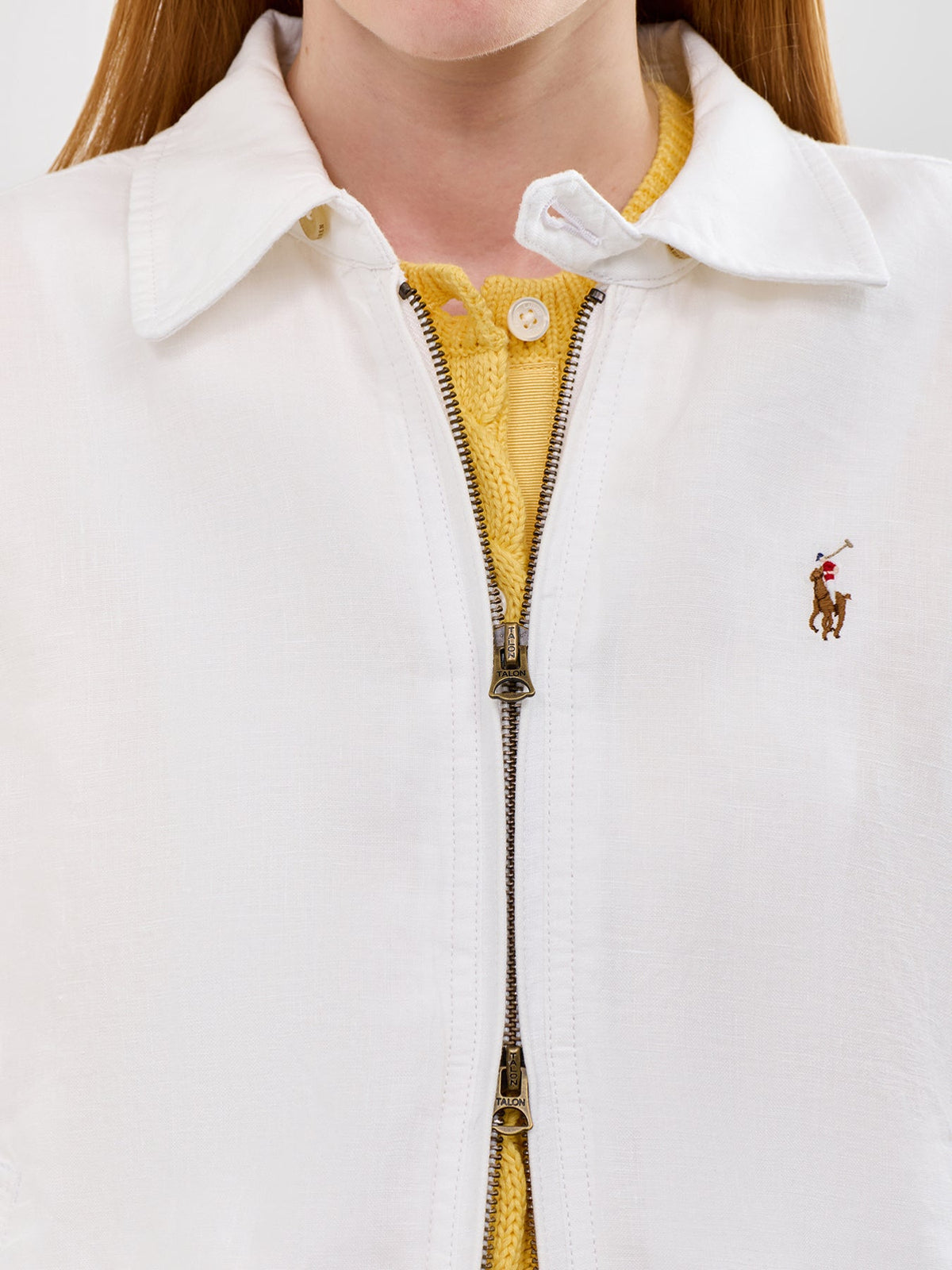 Short Trucker Windbreaker White