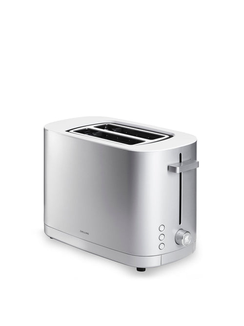 2 Slice Toaster with Bun Warmer Silver