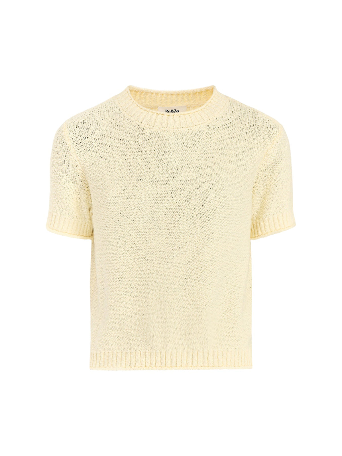 Textured Knit Top Yellow