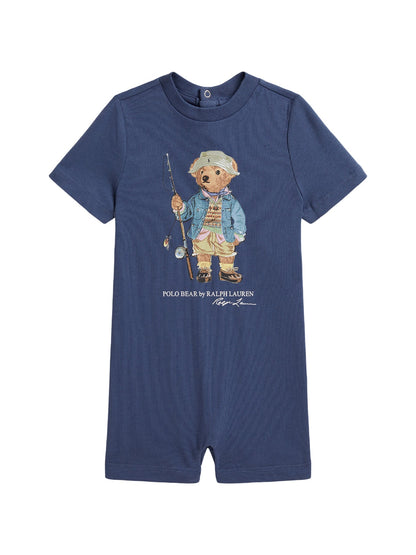 Baby Knit Shortall Navy
