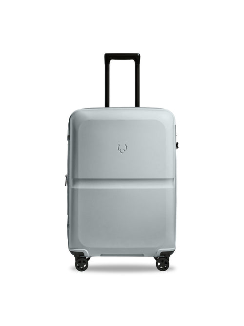 Single Stripe Medium Expandable Suitcase Blue 68cm