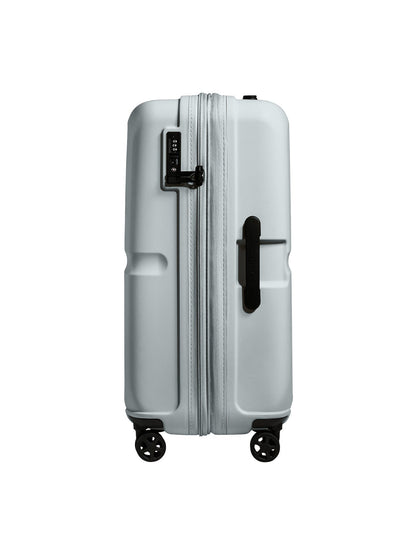 Single Stripe Medium Expandable Suitcase Blue 68cm