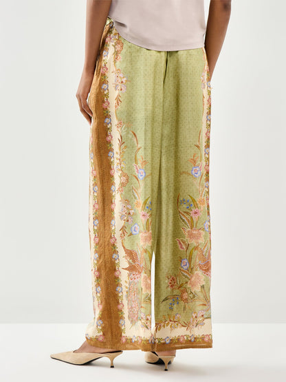 Indra Relaxed Silk Trousers Multi