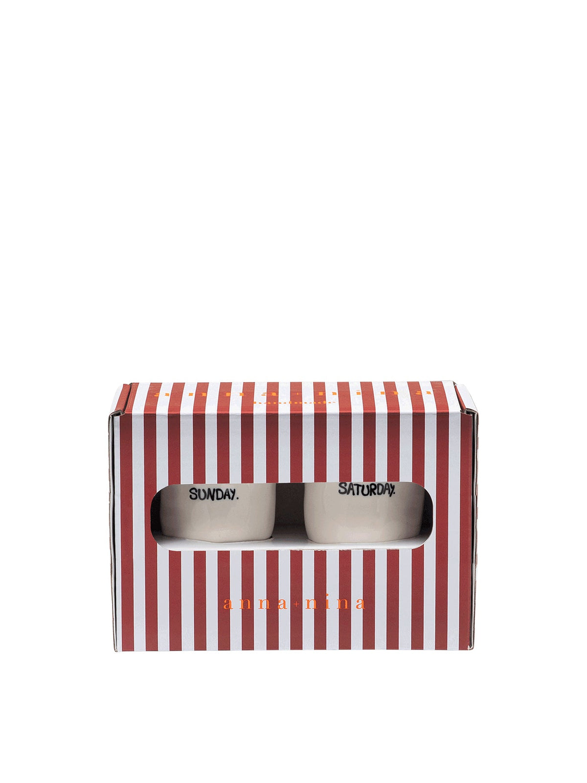Weekend Egg Cup Set Of 2 - White