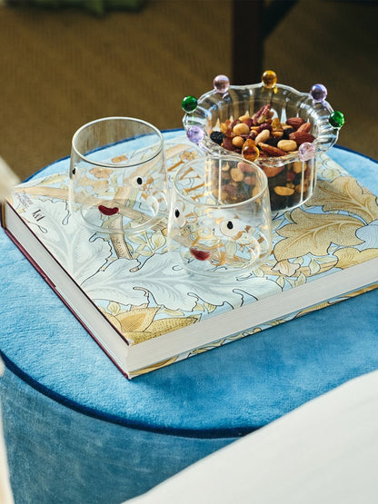 Head Over Heels Water Glass - Multi