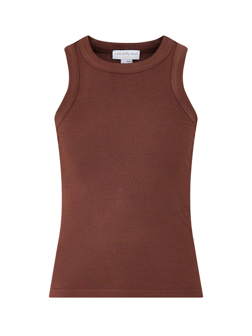 Chocolate Rib Tank Brown