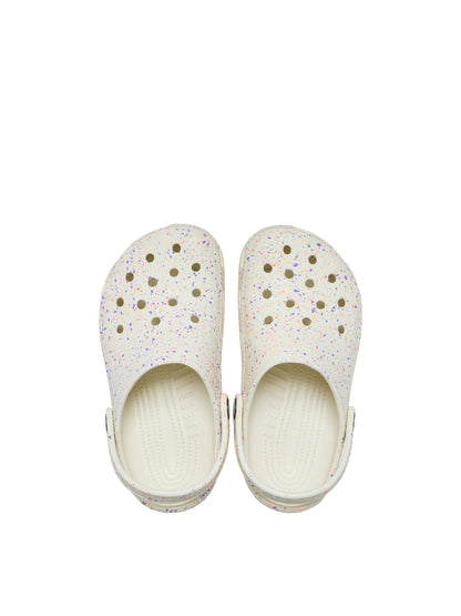 Kids' Glow Paint Splatter Clogs White