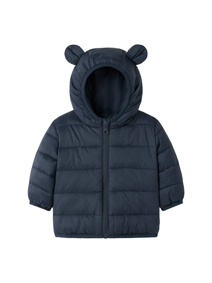 Marble Nylon Baby Jacket Navy
