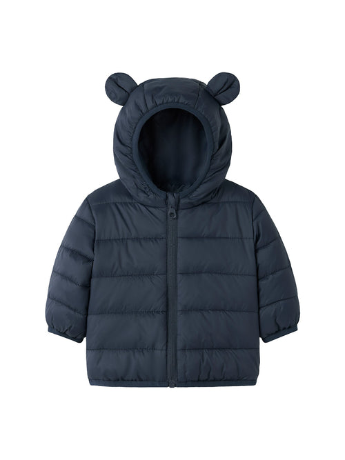 Marble Nylon Baby Jacket Navy