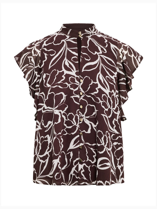 Tullia Ruffle Sleeve Blouse Multi