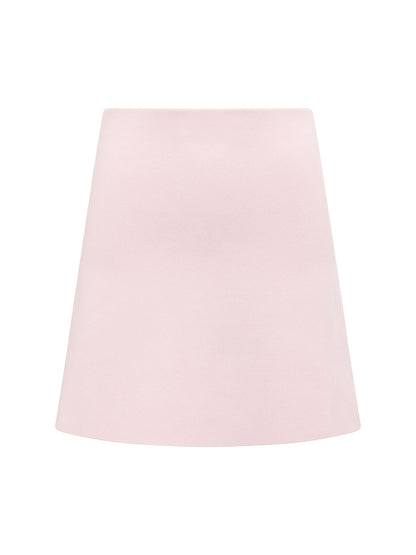Aria Knitted Mini Skirt Pink