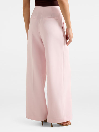 Lee Wide Leg Trousers Pink