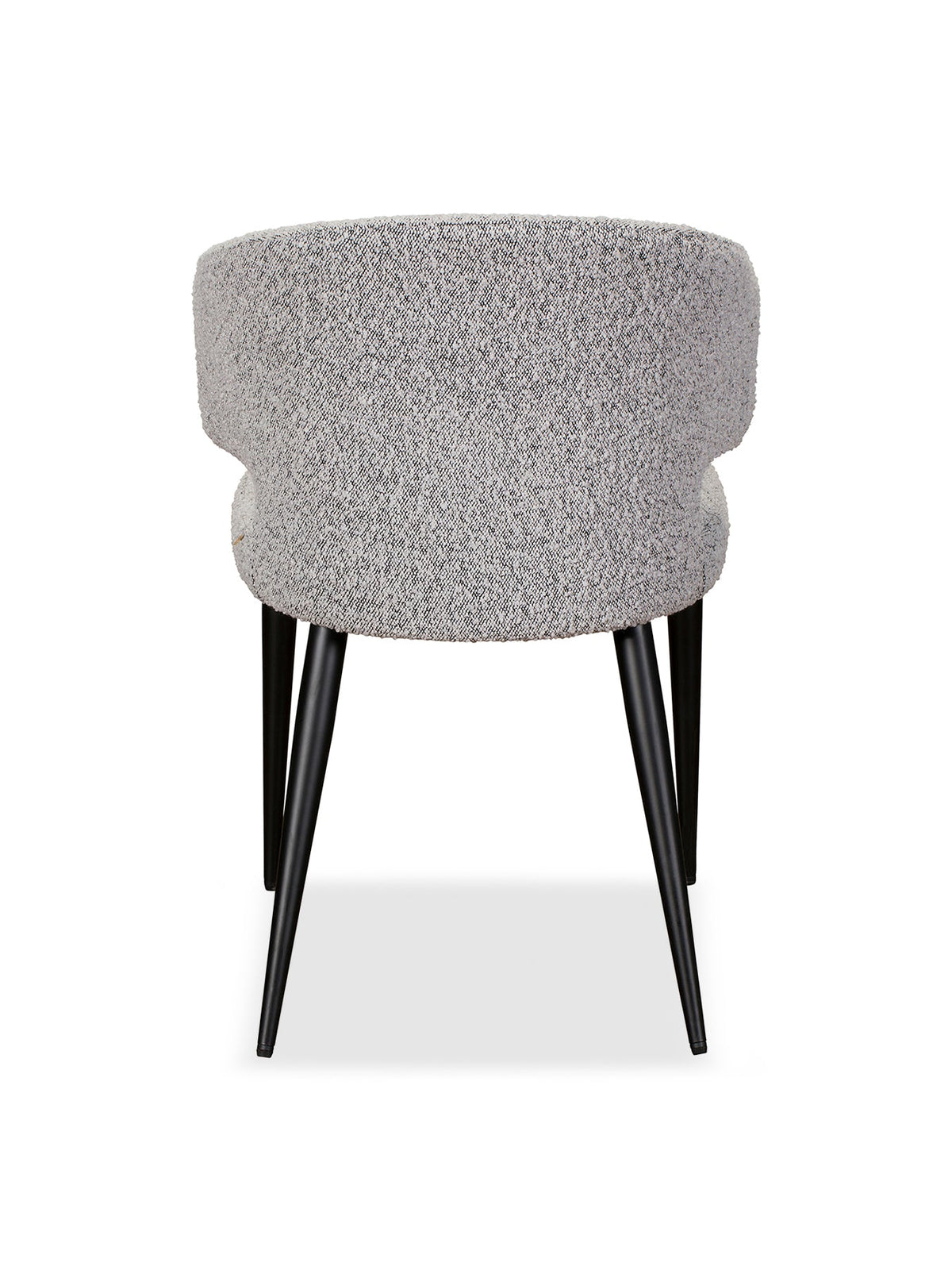 Boucle Fabric Dining Chair Grey