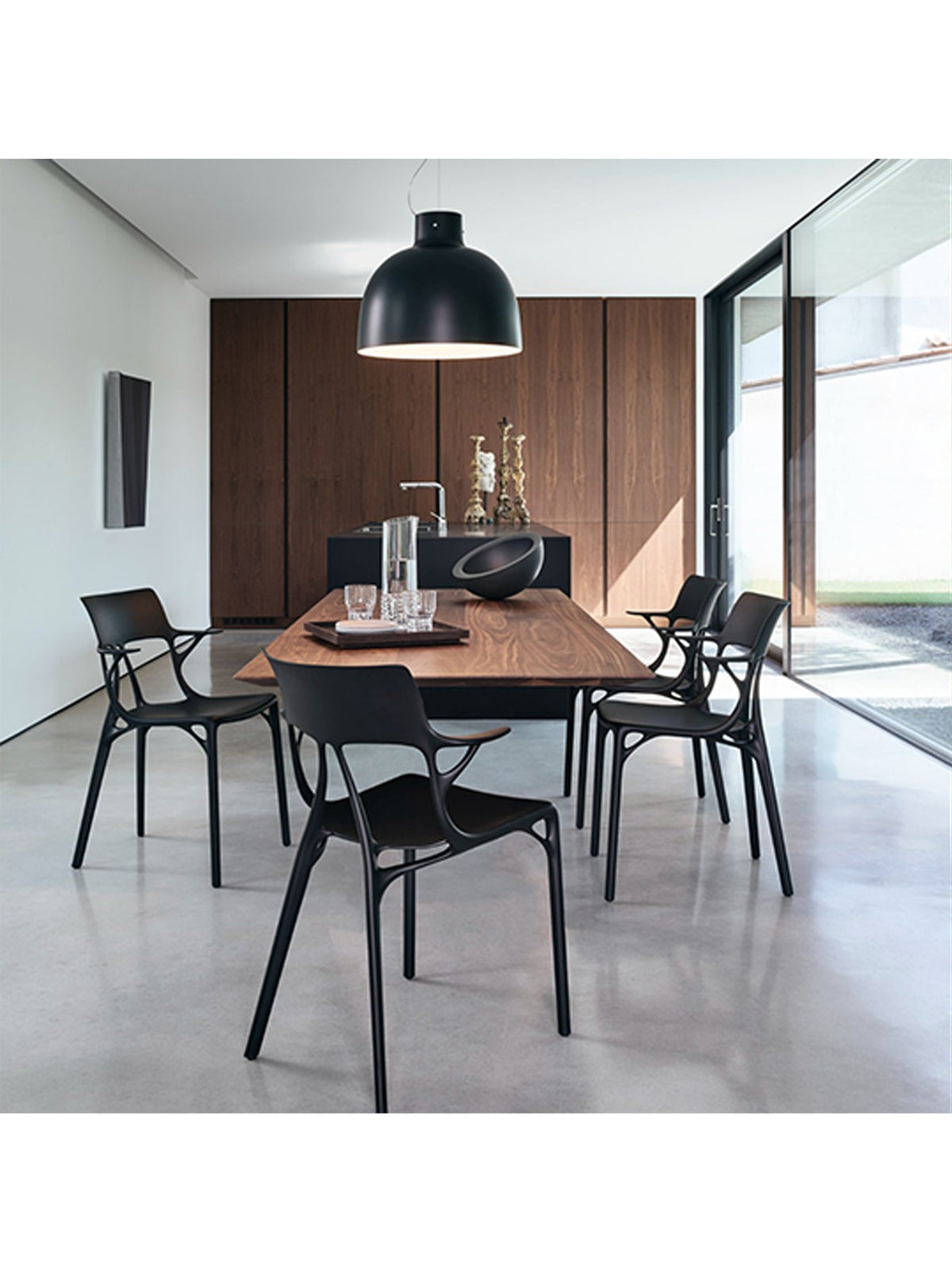 Ai Black Recycled Dining Chair Black