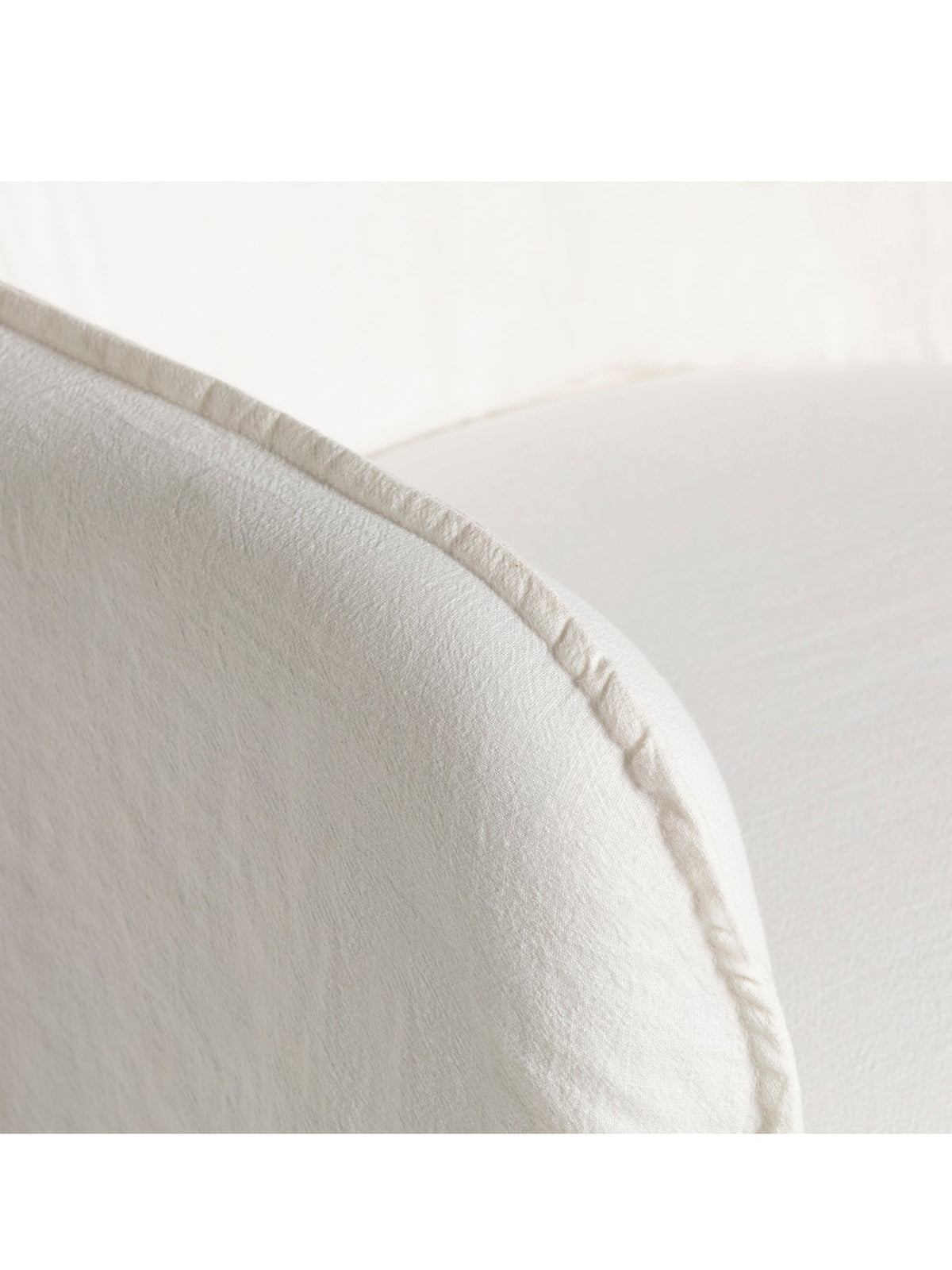 Aspley White Fabric Armchair