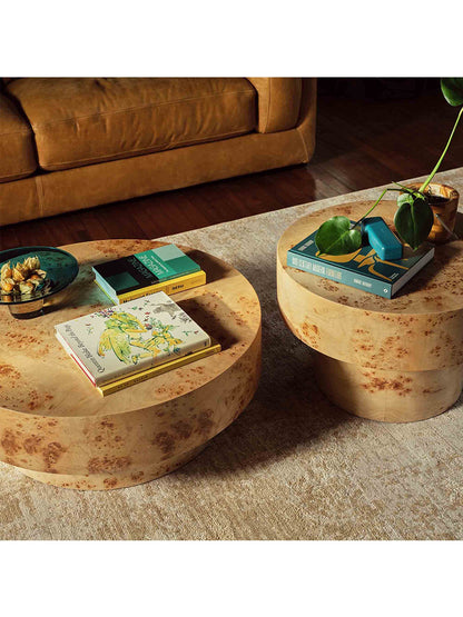 Castile Burl Veneer Side Table