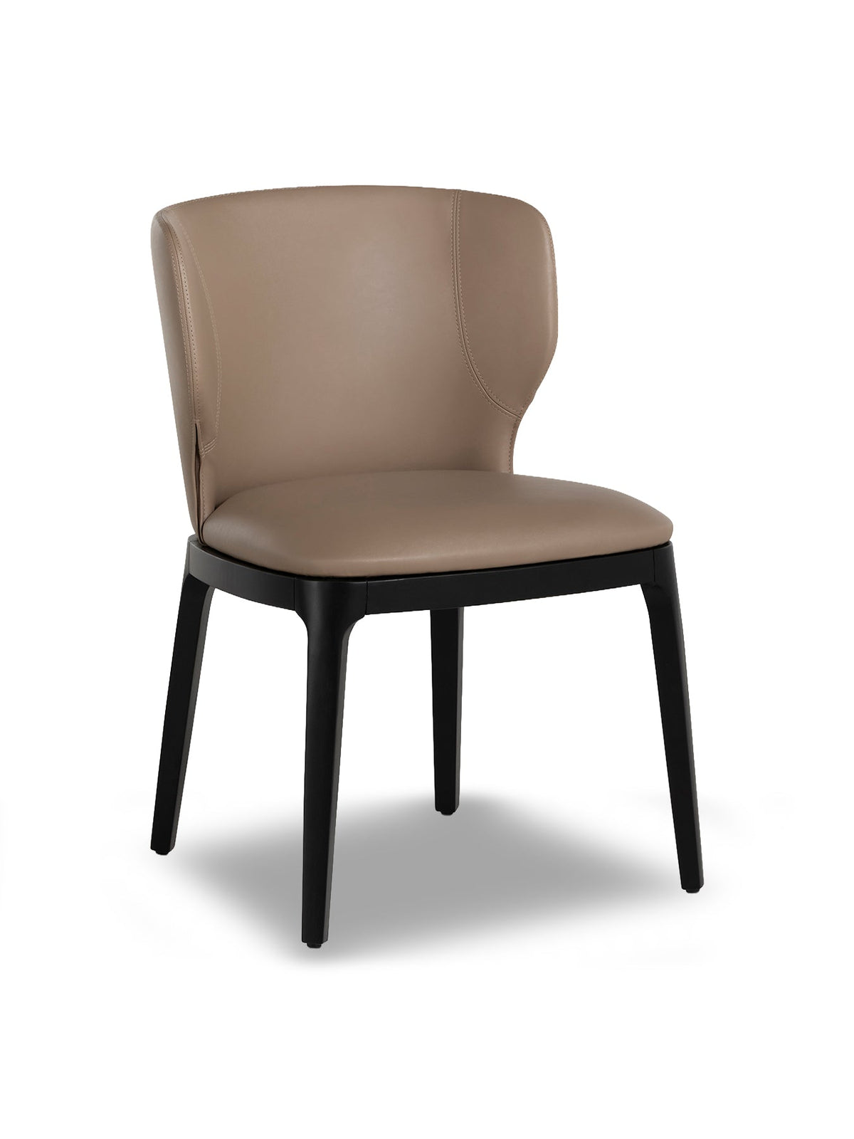 Skagen Faux Leather Dining Chair Brown