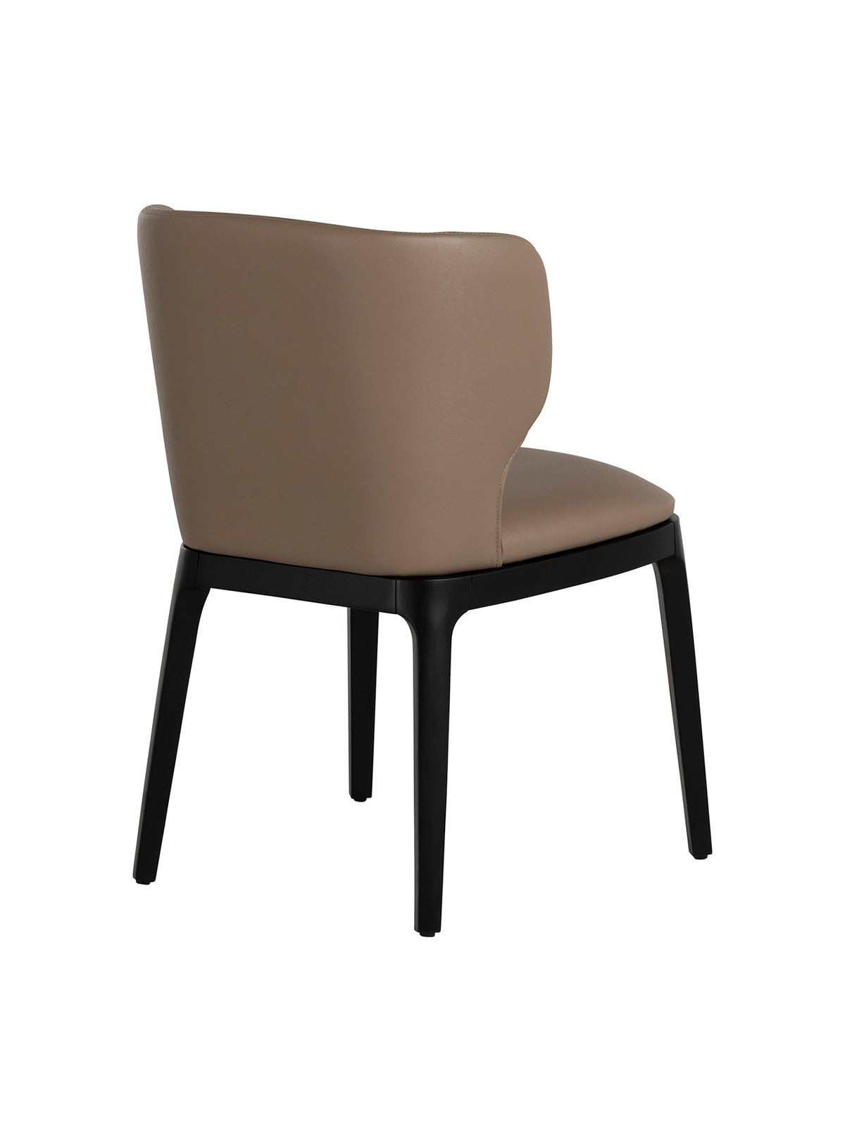 Skagen Faux Leather Dining Chair Brown