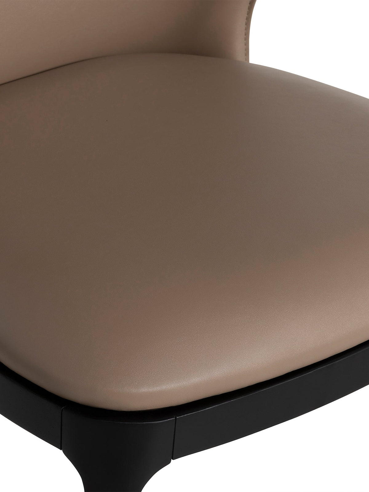Skagen Faux Leather Dining Chair Brown