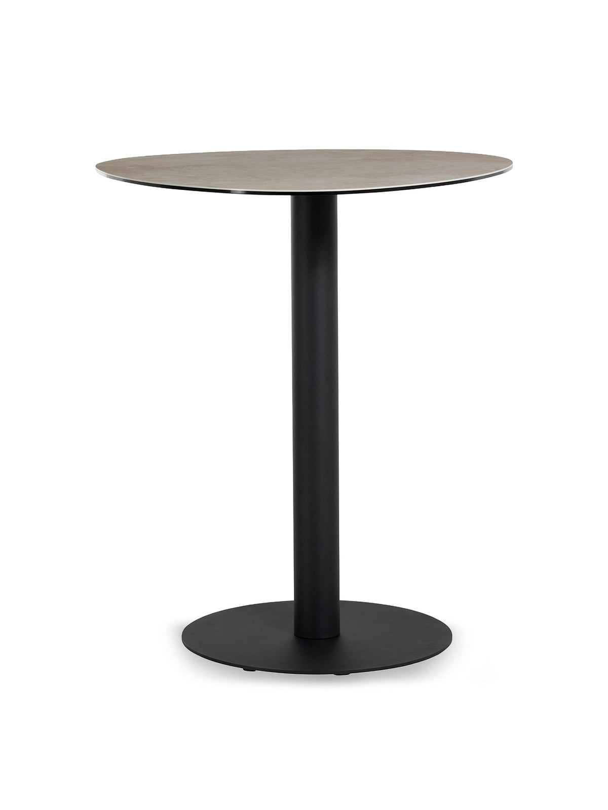 Umea Round Ceramic Bar Table Metal Base