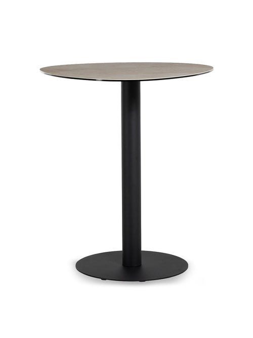 Umea Round Ceramic Bar Table Metal Base
