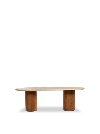 Panama Faux Stone 6 seater Dining Table