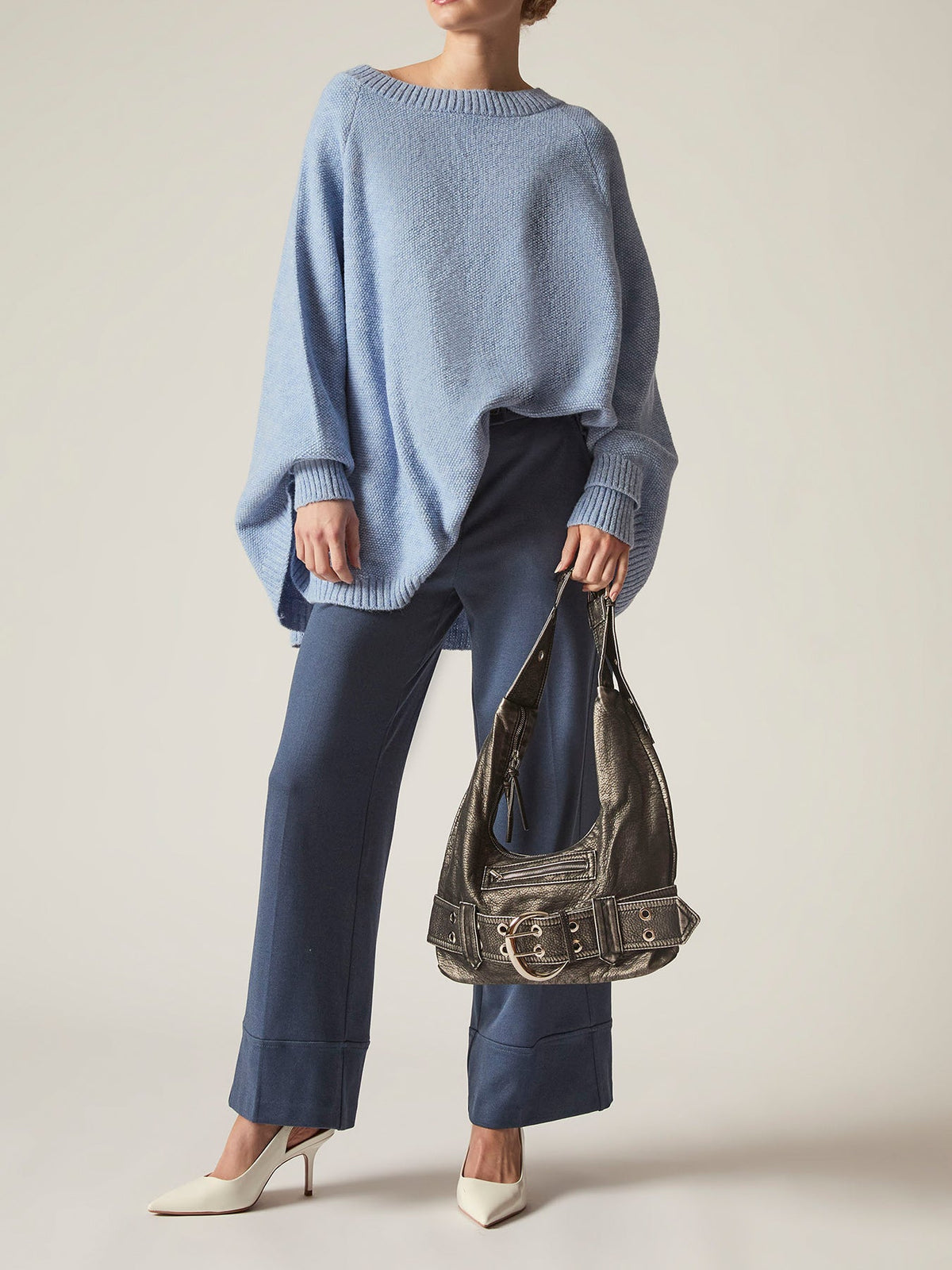 Oversized Pullover Blue
